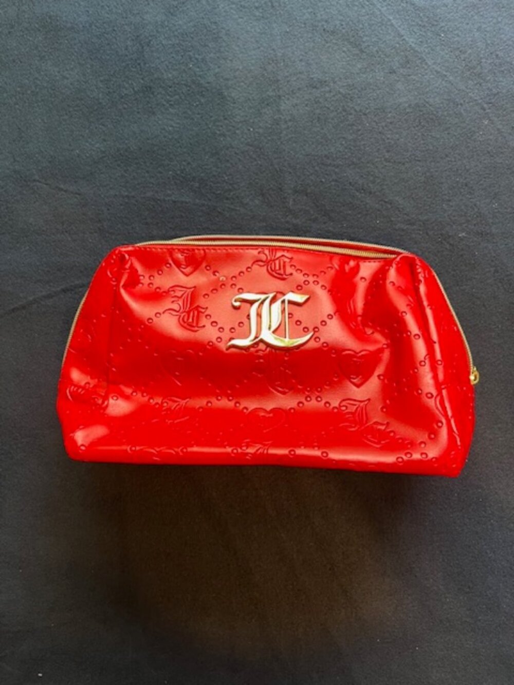 Juicy Couture ~ Vibrant Glam ~ Red Vinyl Cosmetic Bag